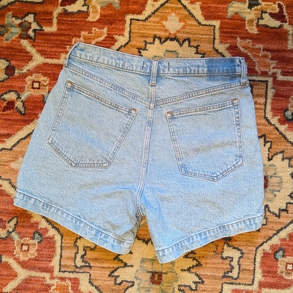 Abercrombie & Fitch Light Blue Jean Shorts - Picture 4 of 5